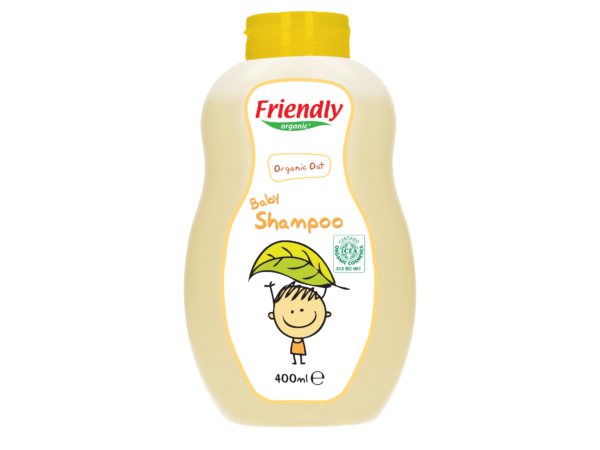Friendly Organic seebivaba orgaaniline 2in1 juuste- ja kehapesuvahend rahustava kaeraekstraktiga, 400 ml