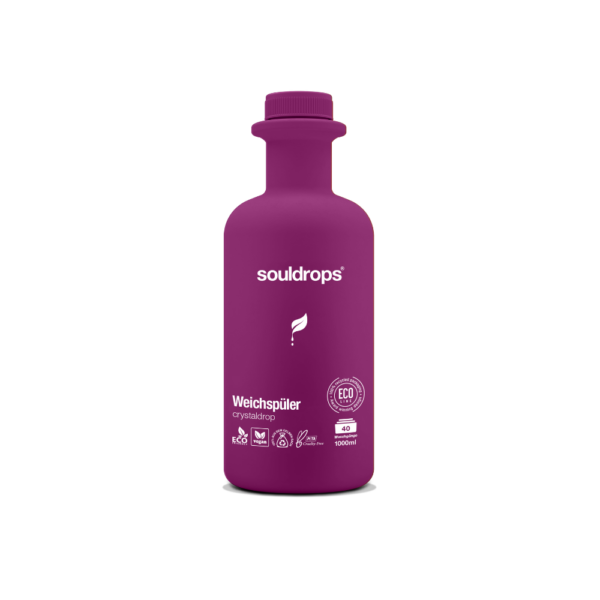 SOULDROPS lillede lõhnaga pesupehmendaja CRYSTALDROP, 1000 ml