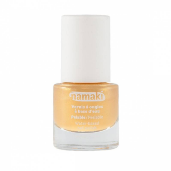 NAMAKI veebaasil mahakooritav küünelakk lastele, toon Gold 7,5 ml