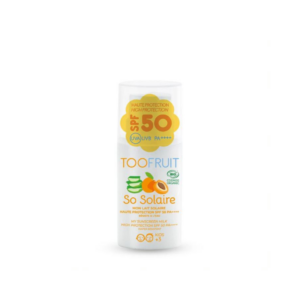 TOOFRUIT SPF50 orgaaniline mineraalsete filtritega päikesekreem lastele aprikoosi lõhnaga, 30 ml