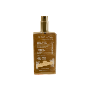 ALPHANOVA Organic Sun sädelev orgaaniline kuivõli kehale ja juustele argaania-, jojoba- ja baobabi õliga, 100ml