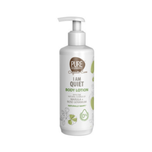PURE BEGINNINGS Niisutav ja kaitsev ihupiim marula ja rose geranium õliga I AM QUIET, 375ml