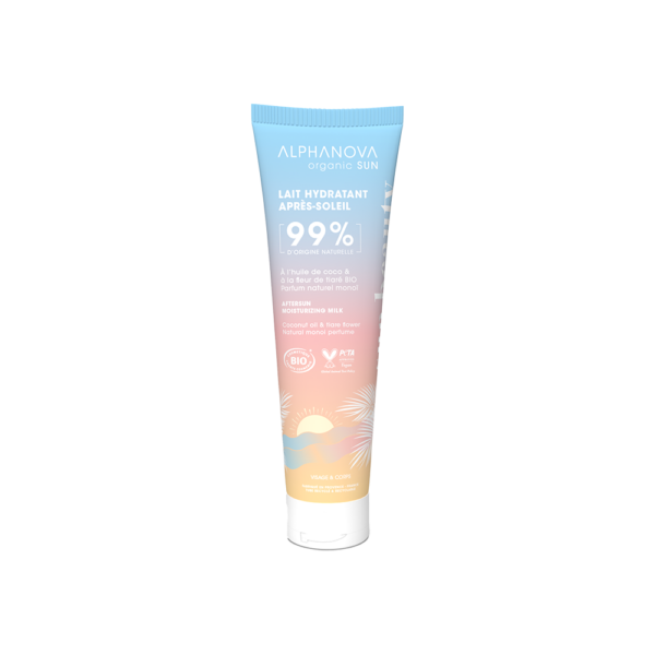 ALPHANOVA SUN orgaaniline päevitust esiletoov niisutav ihupiim monoi lõhnaga, 150 ml