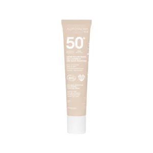 ALPHANOVA Organic Sun lõhnavaba tooniv päikesekreem hüaluroonhappega toon nude SPF50+, 40g