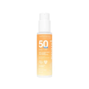 ALPHANOVA Organic Sun 100% looduslik mineraalfiltritega laste päikesekaitsesprei tundlikule nahale vanilje milkshake'i lõhnaga SPF50, 100g