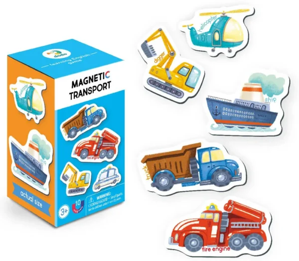 DoDo transpordivahendite magnetikomplekt 10tk 3+aastasele
