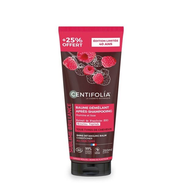 CENTIFOLIA Kammimist hõlbustav juuksepalsam vaarikaekstrakti, taimse keratiini ja jojobaõliga, 200ml