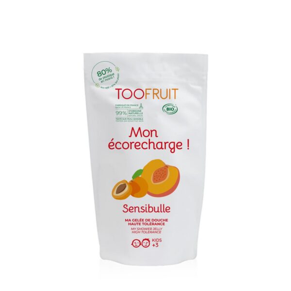 TOOFRUIT Sensibulle orgaaniline seebivaba dušigeel lastele aprikoosi-virsiku lõhnaga, 400 ml TÄITEPAKEND