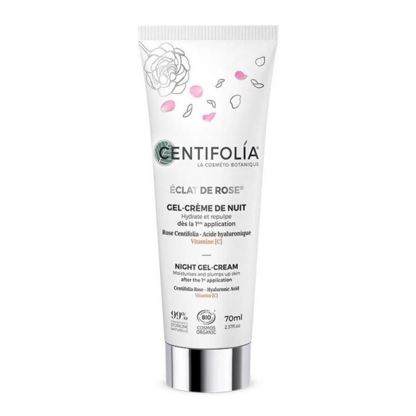 CENTIFOLIA Éclat de Rose® sügavniisutav, pinguldav ja siluv öökreem hüaluroonhappe, C-vitamiini ja roosi ekstraktiga, 70ml