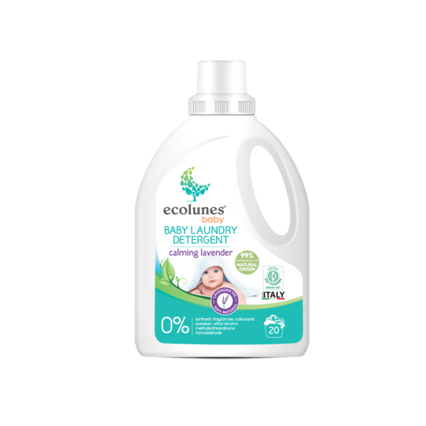 ECOLUNES Friendly Organic rahustava lavendlilõhnaga riidepesuvahend beebidele, 1000 ml