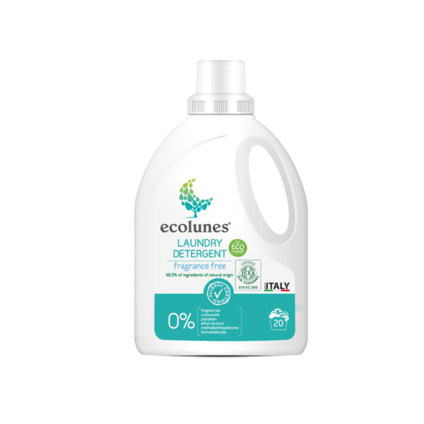 ECOLUNES Friendly Organic lõhnatu riidepesuvahend beebidele ja allergikutele, 1000 ml
