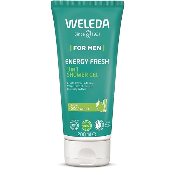 Weleda meeste värskendav dušigeel näole, kehale ja juustele 200ml
