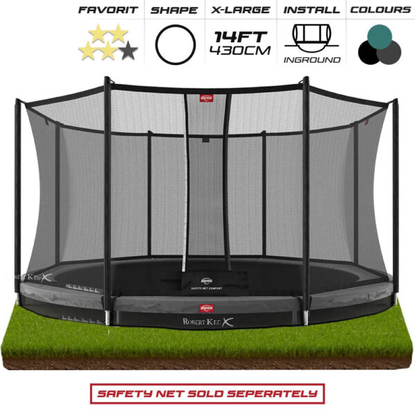 Berg Favoriit Inground batuut 430cm, roheline