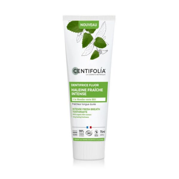 CENTIFOLIA Intense Fresh värskendav hambapasta fluoriidiga (1450 ppm), 75ml