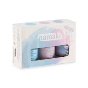 NAMAKI kolmest mahakooritavast küünelakist ja viilist koosnev komplekt, Frozen Sweets 3*7,5 ml