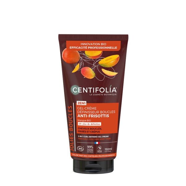 CENTIFOLIA 2in1 lokkide määratlev geel-kreem orgaanilise mango ja taimse tärklisega, 150ml