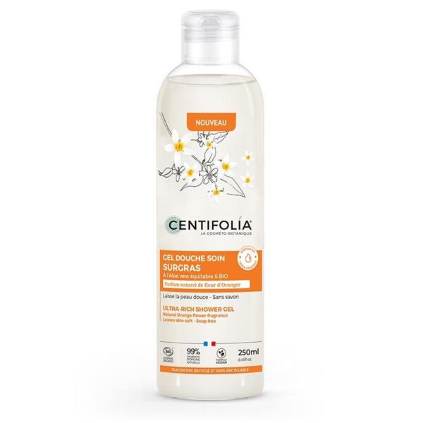 CENTIFOLIA SURGRAS niisutav dušigeel BIO-päevalilleseemneõli, BIO-aloega ja apelsiniõite lõhnaga, 250ml