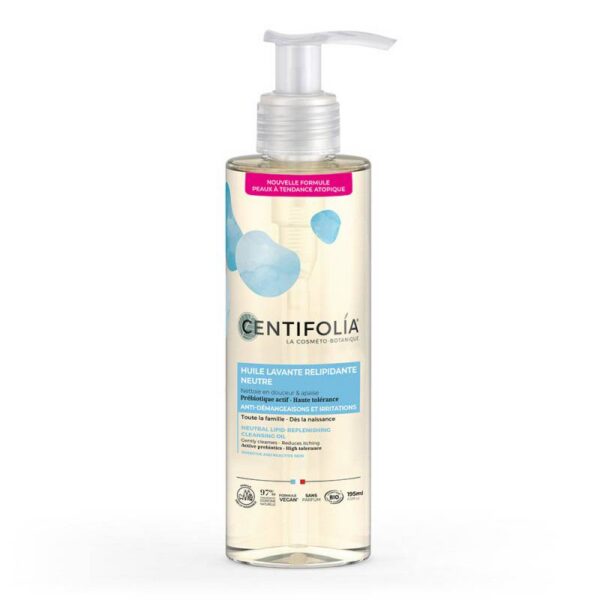CENTIFOLIA Neutral prebiootikumi ja taimse polüsahhariididega taastav puhastusõli tundlikule ja kuivale nahale, 195ml