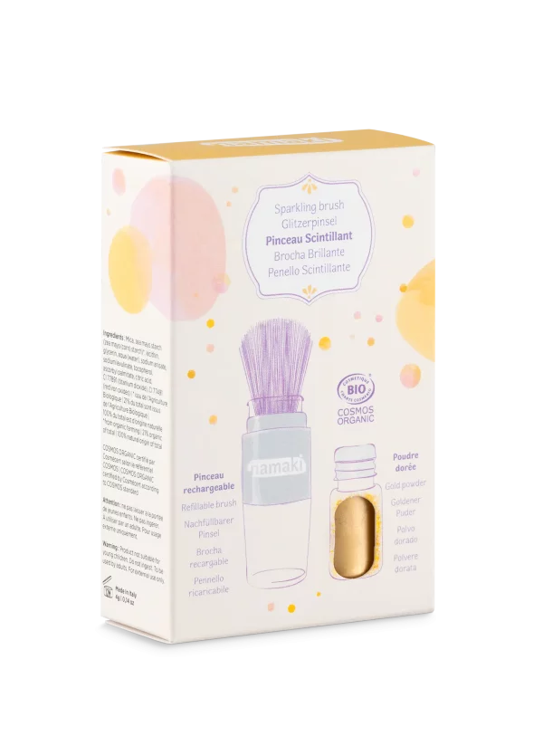 NAMAKI 100% looduslikest koostisainetest kuldset värvi särapuuder lastele, 4 gr