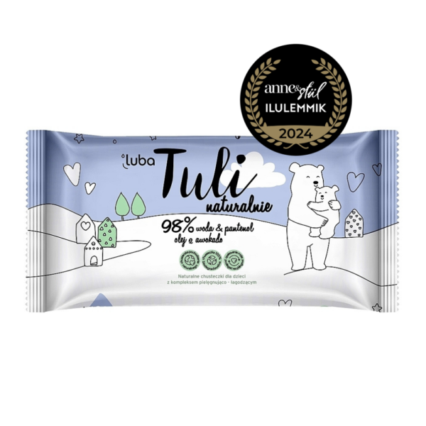 LUBA Tuli 98% vee, pantenooli ja avokaadoõliga niisked salvrätikud, 50 tk