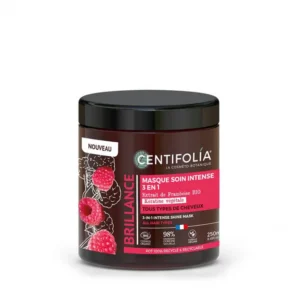 CENTIFOLIA 3in1 läiget andev juuksemask vaarikaekstraki, taimse keratiini ja orgaaniliste õlidega, 250ml