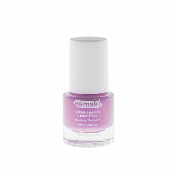 NAMAKI veebaasil mahakooritav küünelakk lastele, toon MAUVE 7,5 ml