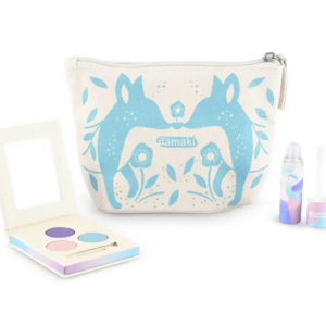 NAMAKI Fox Lauvärvipaleti ja huuleläike meigikoti komplekt SININE