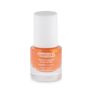 NAMAKI veebaasil mahakooritav küünelakk lastele, toon CORAL 7,5 ml