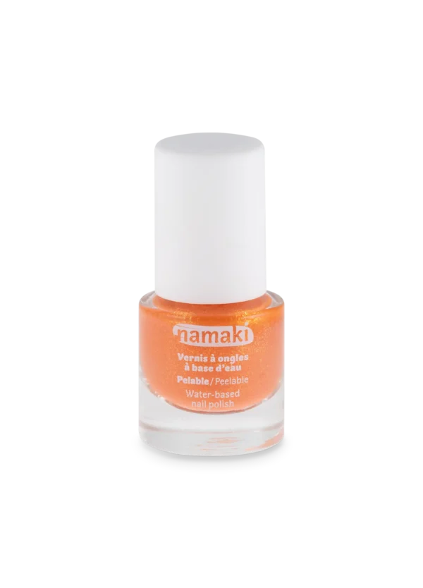 NAMAKI veebaasil mahakooritav küünelakk lastele, toon CORAL 7,5 ml