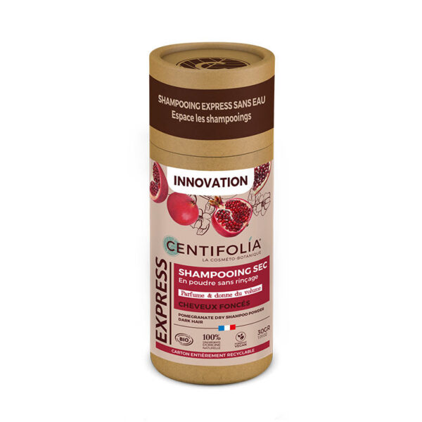 CENTIFOLIA kuivšampoon BIO-granaatõunaekstraktiga tumedatele juustele, 50g