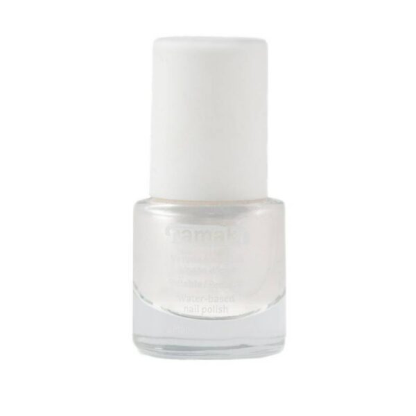 NAMAKI veebaasil mahakooritav küünelakk lastele, toon PEARLY WHITE 7,5 ml