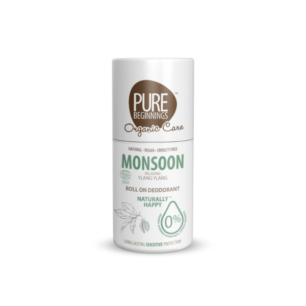 PURE BEGINNINGS MONSOON looduslik Ylang-ylang lõhnaga deodorant roll-on, 75 ml