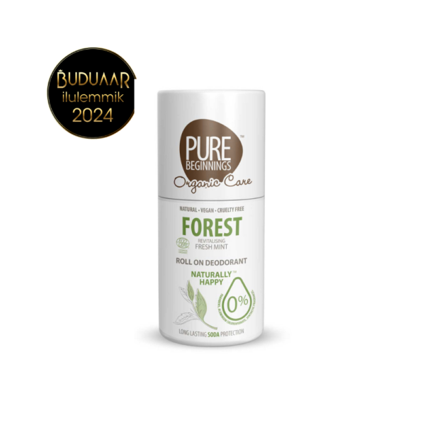 PURE BEGINNINGS FOREST looduslik värskendava mündilõhnaga deodorant roll-on, 75 ml