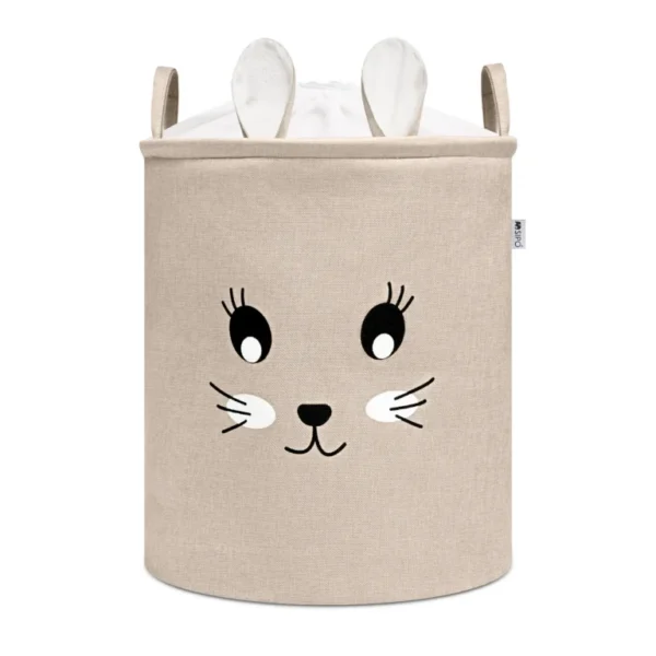 SIPO Premium mänguasjade hoiukorv pingutusnööriga Rabbit, 63 L