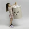 SIPO Premium mänguasjade hoiukorv pingutusnööriga Rabbit, 63 L – pilt 3