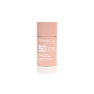 ALPHANOVA Daily Sun SPF50 päikesekaitsega lõhnatu orgaaniline tooniv BB pulk näole Nude, 17ml