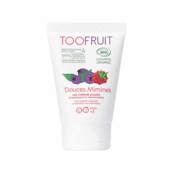 TOOFRUIT taastav ja toitev kätekreem lastele vaarika ja mustikaga, 50 ml